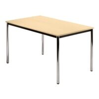 HAMMERBACHER Vergadertafel  DR12 Barcelona 120x80 cm rechthoek onderstel zilverkleur