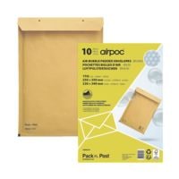 Mailmedia 10 stuk(s) zak-enveloppen met luchtkussentjes airpoc, 25x35 cm, in kleinverpakking