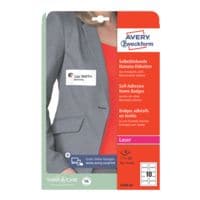 Avery Zweckform Zelfklevende textiel badges 80x50 mm wit (L4785-20)