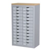 Paperflow Ladekast 12 rijen elk 2 lades