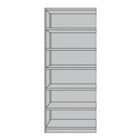 Kerkmann Open kastdeel Office 7 OH met achterwand (960x400 mm)