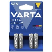 Varta Pak van 4 batterijen ULTRA LITHIUM Micro / AAA / CR03