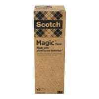 Scotch Plakfolie Magic 900, transparant, 9 stuk(s), 19 mm / 33 m