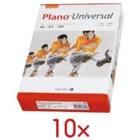 10x Kopieerpapier A4 Plano Universal - 5000 bladen (totaal), 80g/qm