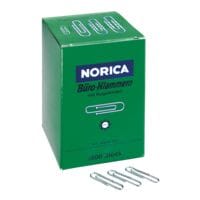 Norica Paperclips 32mm, zilverkleur, 1000 stuks