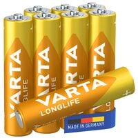 Varta Pak van 8 batterijen LONGLIFE Micro / AAA / LR03