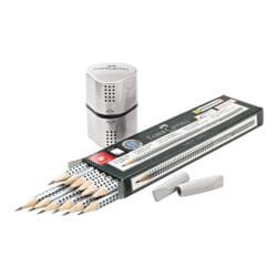 Set potloden Faber-Castell GRIP 2001, HB, met gom