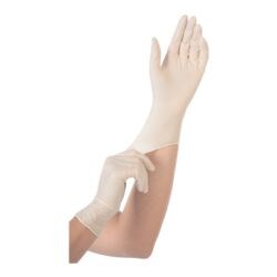 100 Franz Mensch wegwerphandschoenen Grip latex, Maat S wit