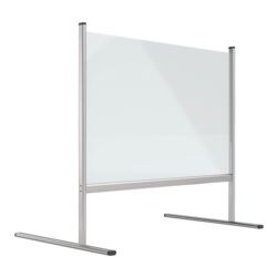 Magnetoplan Nies- en spuugbescherming frameloos balieblad van acrylglas 102,9 x 62 x 92,7 cm