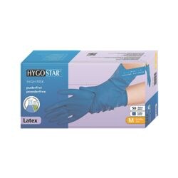 50 Franz Mensch Latex handschoenen HIGH RISK latex (poedervrij), Maat L donkerblauw