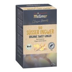 Memer Biologische kruidenthee Classic Moments Ser Ingwer zakjes voor een kopje, omhuld, pak met 18 stuks