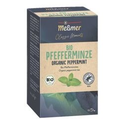 Meßmer Biologische kruidenthee »Classic Moments Bio Pfefferminze« zakjes voor een kopje, omhuld, pak van 18