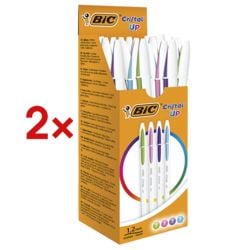 2x BIC Cristal Up Fun Balpen 