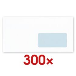 3x Enveloppen OTTO Office, DL 80 g/m met venster, zelfklevend - 100 stuk(s) 22/-/11