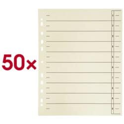 OTTO Office Re Tabbladen 180 g/m� gesorteerde kleuren - 50 stuks