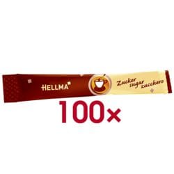 Hellma Suikersticks 100 stuk(s) Suiker portiesuiker