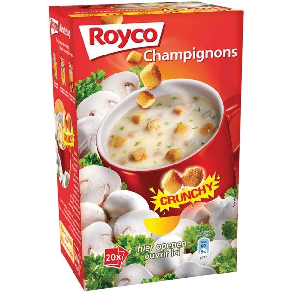 ROYCO Champignonsoep met croutons Minute Soup