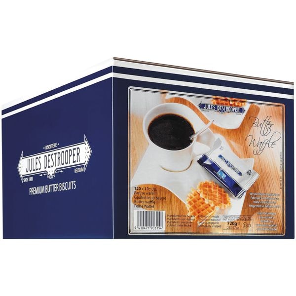 Jules Destrooper Wafeltjes »Jules Destrooper« per stuk verpakt Jules Destrooper Wafeltjes »Jules Destrooper« per stuk verpakt