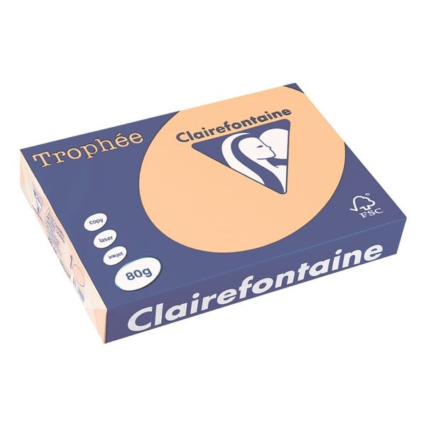 Gekleurd printpapier A4 Clairefontaine Trophe Pastel A4 80 g - 500 bladen (totaal)