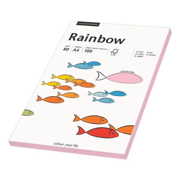 Gekleurde papieren A4 Inapa tecno Rainbow / tecno Colors - 100 bladen (totaal)