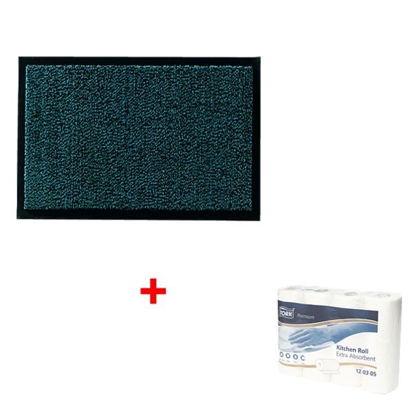 HAMAT Deurmat Mars 80x120 cm incl. 4 keukenrollen Premium