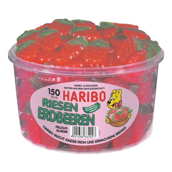 Haribo Fruitgom Reuze-aardbeien