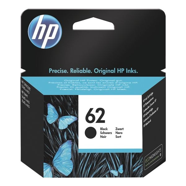 HP Inktpatroon HP 62, zwart - C2P04AE