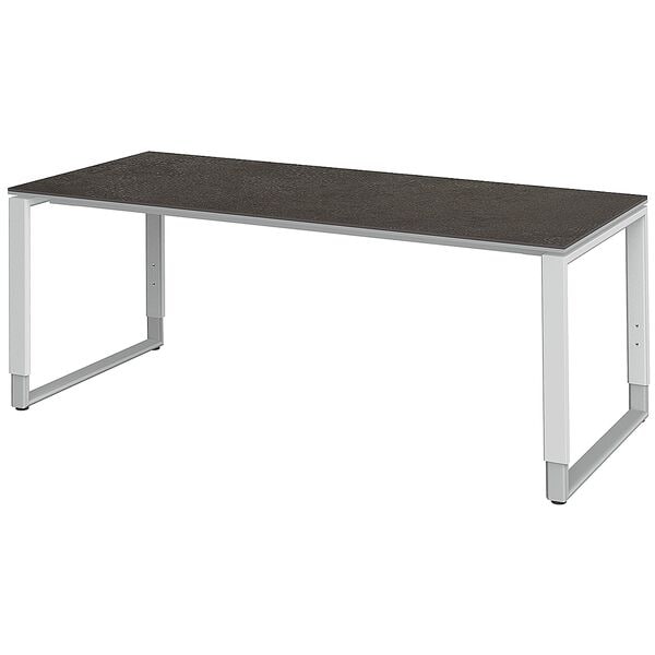 röhr Bureau »Objekt Plus« 180 cm, beugel-poot wit/alukleur