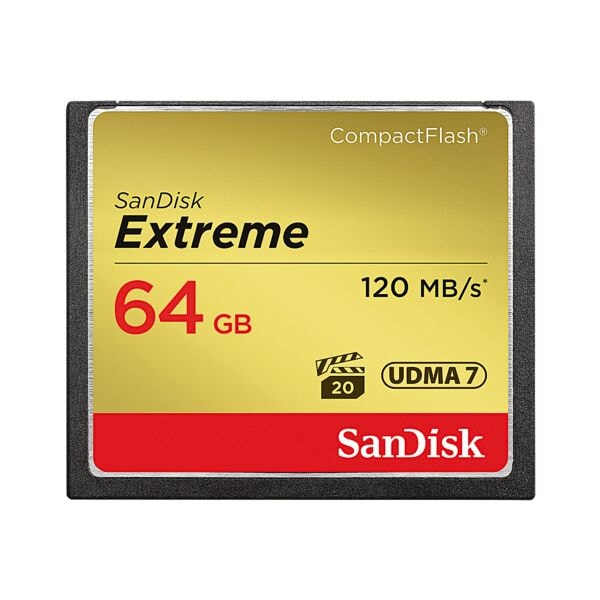 SanDisk CF-geheugenkaart Extreme 64GB