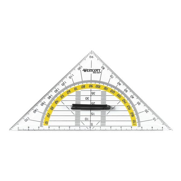 Westcott Geodriehoek 14 cm met greep