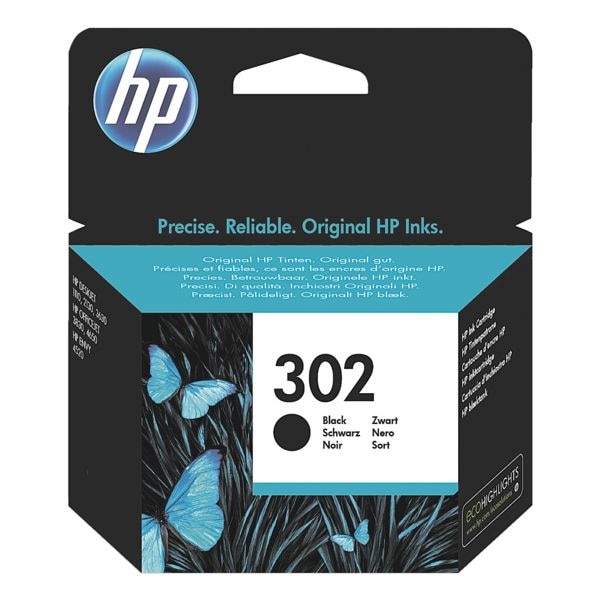 HP Printerpatroon HP 302, zwart - F6U66AE