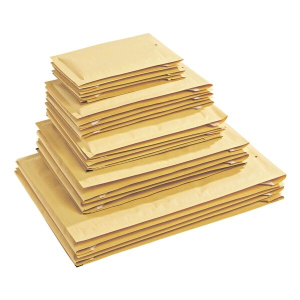 100 luchtkussen-enveloppen �airpoc� assortimentsbox met 5 verschillende formaten