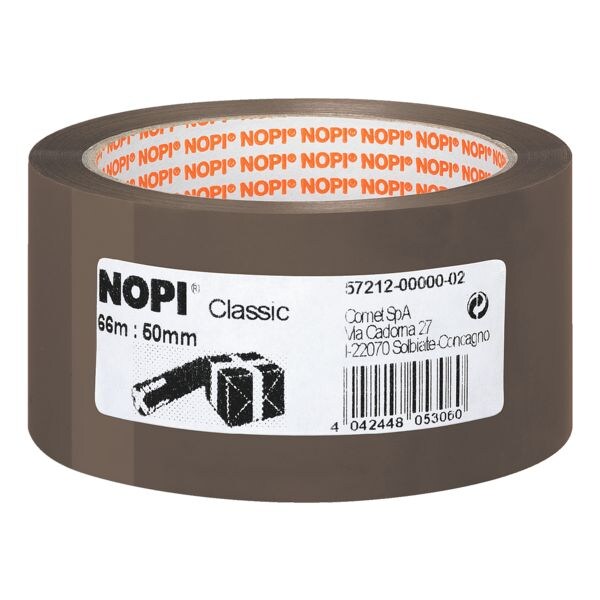 verpakkingstape Nopi Classic, 50 mm breed, 66 m lang