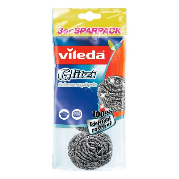 Vileda Pannenspons �Glitzi� van staalwol