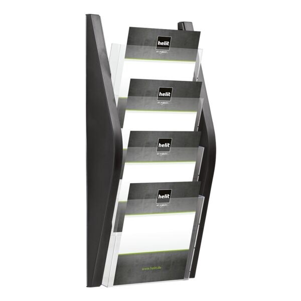 helit Wandfolderhouder »the arc« 4x A4 helit Wandfolderhouder »the arc« 4x A4