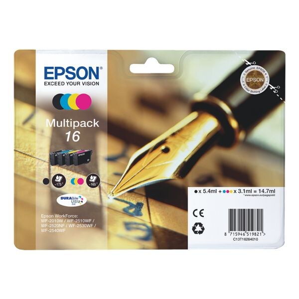 Epson Inktpatronenset »T162640« Nr. 16 Epson Inktpatronenset »T162640« Nr. 16