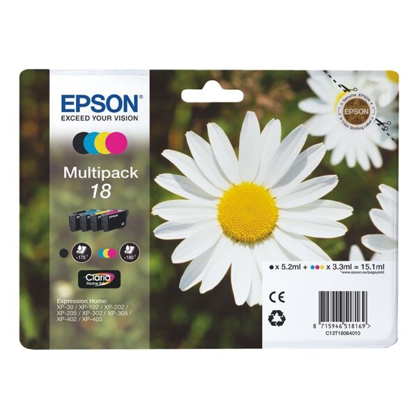 Epson Set inktpatronen »T180640« Nr. 18 Epson Set inktpatronen »T180640« Nr. 18