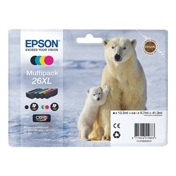 Epson Set inktpatronen XL �T263640� Nr. 26XL