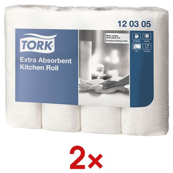 Tork Dubbelpak keukenrollen  �Premium�