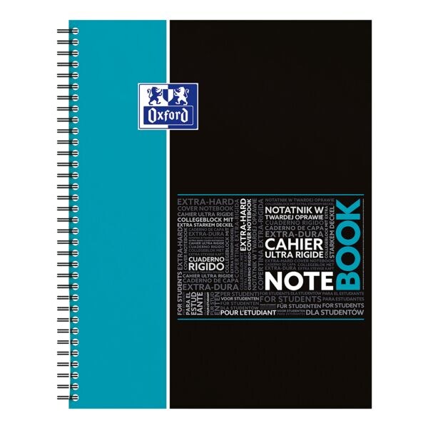 collegeblok Oxford Studie Notebook A4+ geruit, 80 bladen