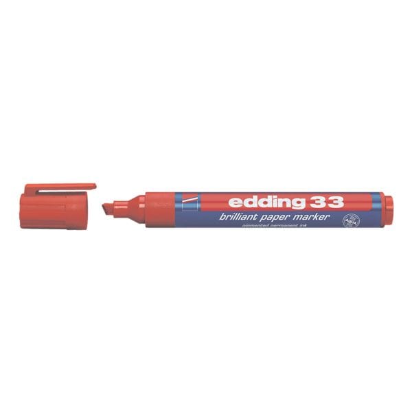 edding Permanent-Marker 33 - schuine punt, Lijndikte 1,0  - 5,0 mm (XB)