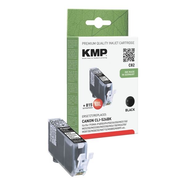 KMP Inktpatroon vervangt Canon »CLI-526Bk«