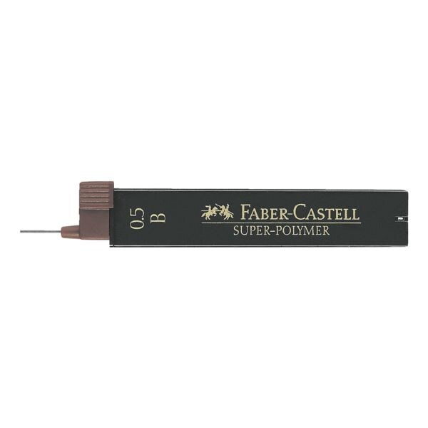 Faber-Castell Pak van 12 vulpotlood vullingen Super Polymer 0,5 mm