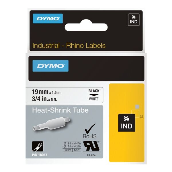 DYMO Krimpkous / labeltape �18057� 19 mm x 1,5 m