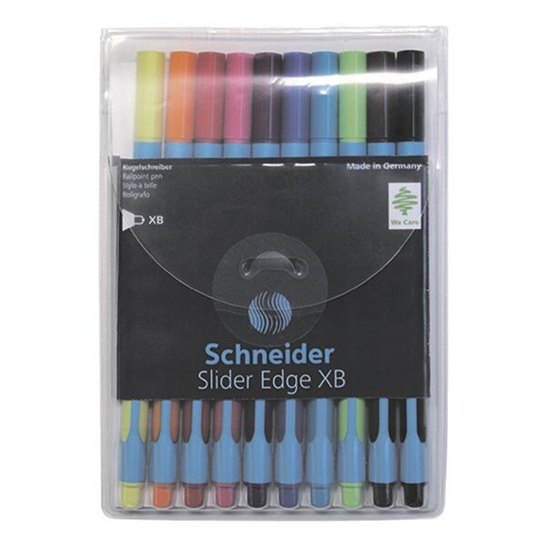 10x Schneider Slider Edge XB 152290 Balpen  documentecht (alleen zwart)