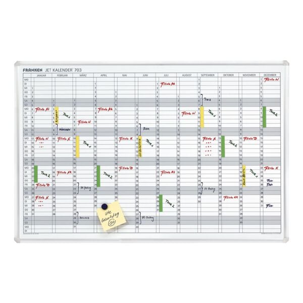 Franken Planbord Jaarplanner JK703, incl. accessoires