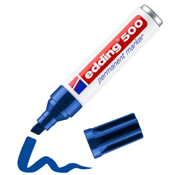 edding Permanent-Marker 500 - schuine punt, Lijndikte 2,0  - 7,0 mm (XB)