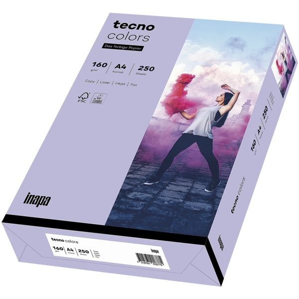 Gekleurde papieren A4 tecno tecno Colors - 250 bladen (totaal)