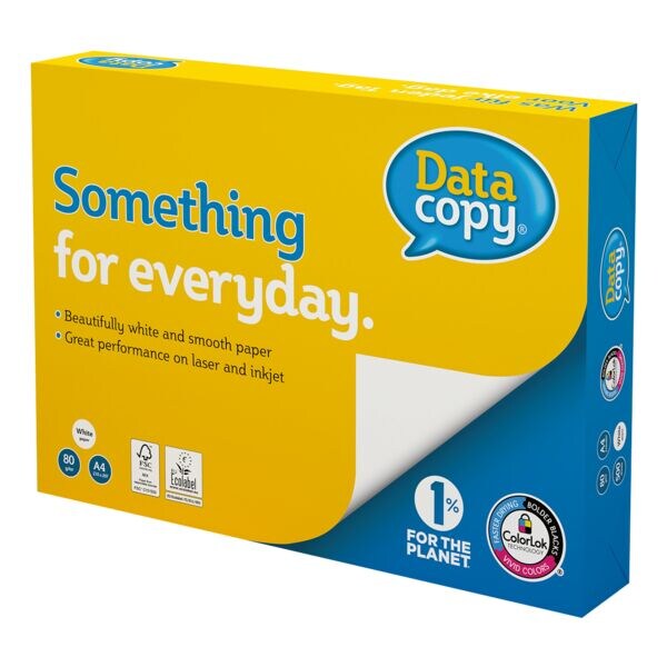 Multifunctioneel printpapier A4 Data-Copy Everyday Printing - 500 bladen (totaal), 80g/m² Multifunctioneel printpapier A4 Data-Copy Everyday Printing - 500 bladen (totaal), 80g/m²