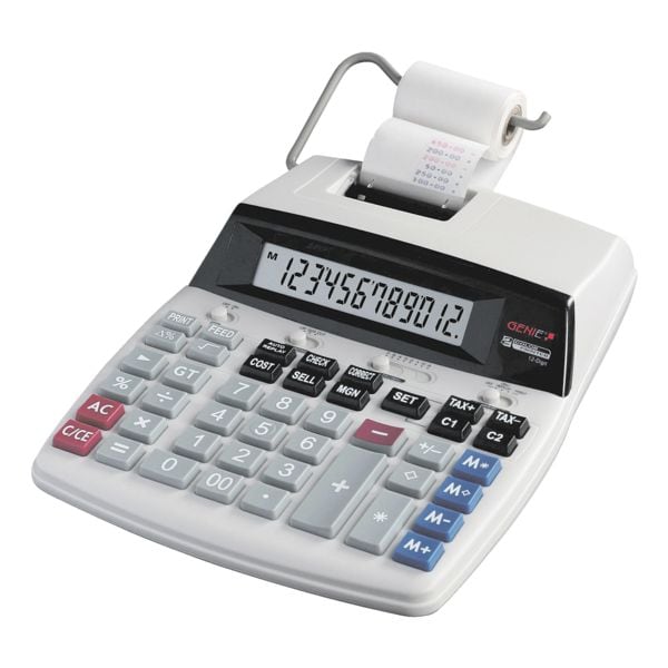 GENIE Bureaurekenmachine met printer D69 Plus